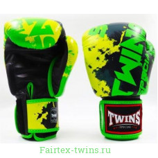 Боксерские перчатки Twins FBGVL3-61 green 16 oz