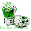 Боксерские перчатки TWINS FBGVL3-TW2 WHITE-GREEN 12 oz