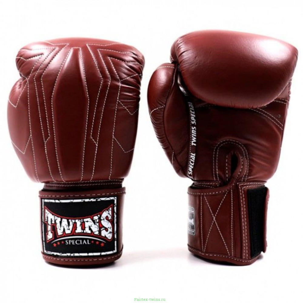Боксерские перчатки Twins Special BGVL14 Dark Brown 10 oz