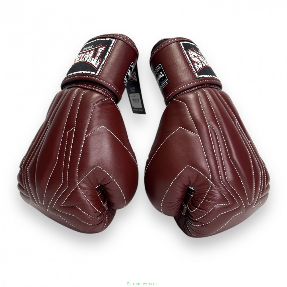 Боксерские перчатки Twins Special BGVL14 Dark Brown 16 oz