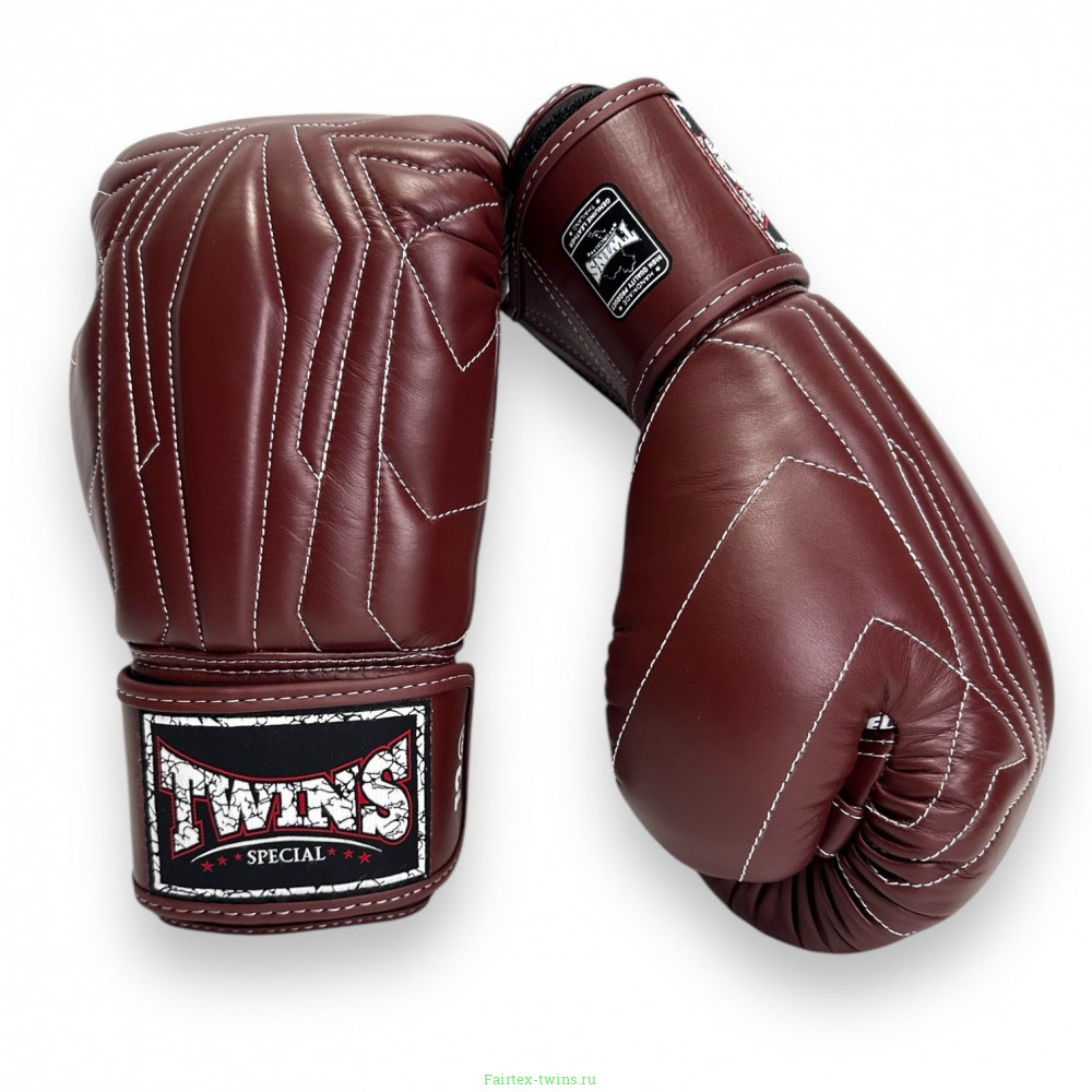 Боксерские перчатки Twins Special BGVL14 Dark Brown 16 oz
