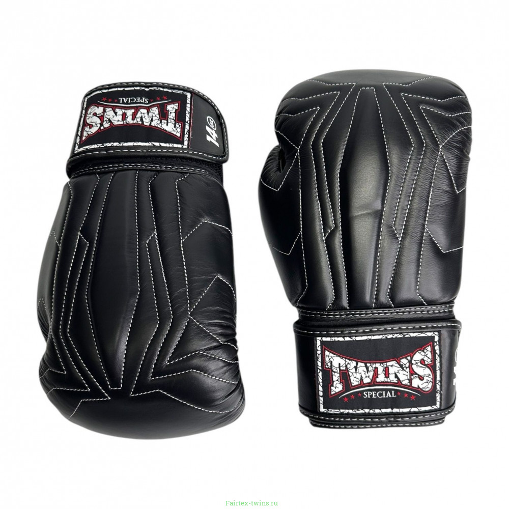 Боксерские перчатки Twins Special BGVL14 black 12 oz