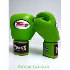 Боксерские перчатки Twins Special BGVL3 green neon 14 oz