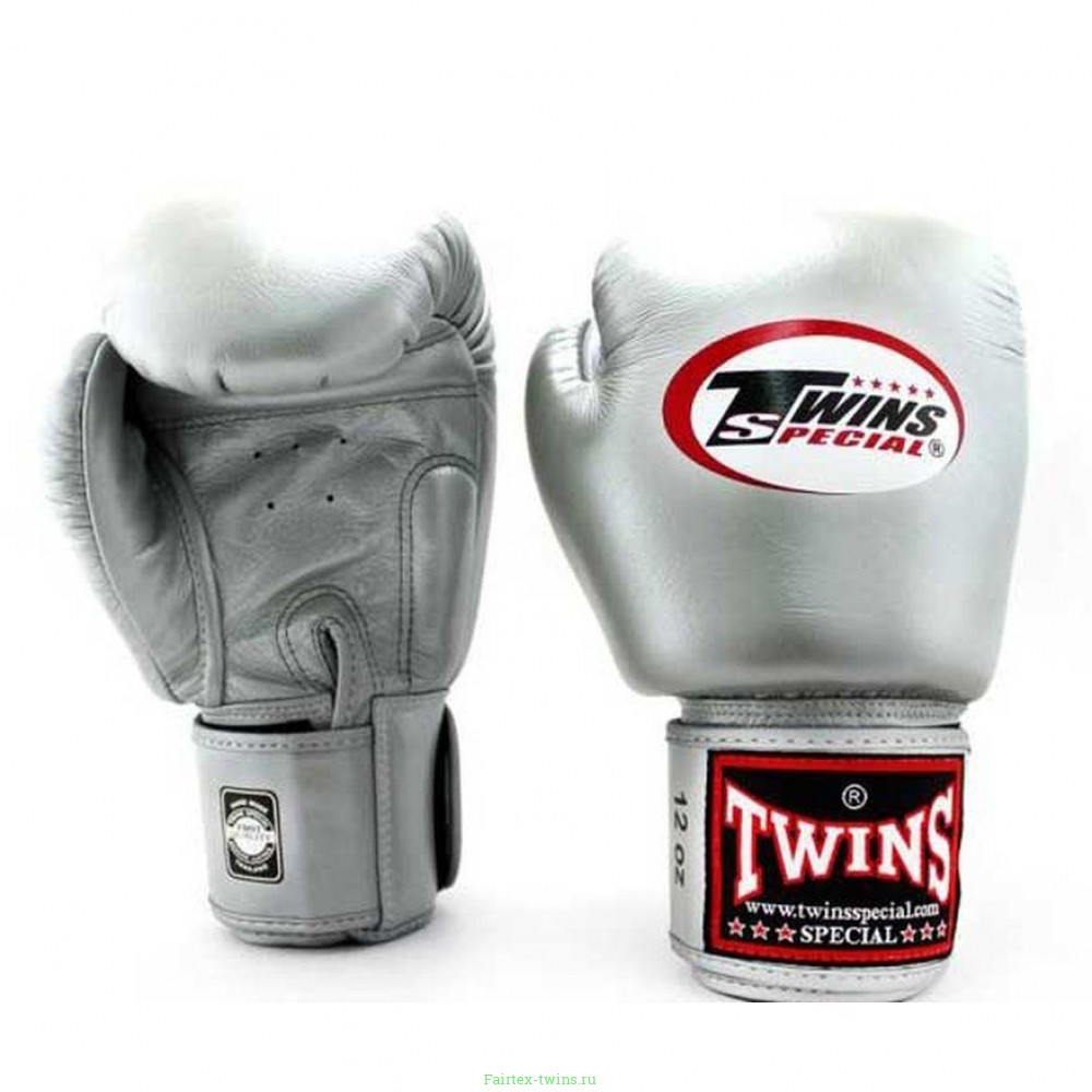 Боксерские перчатки Twins Special BGVL3 silver 14 oz