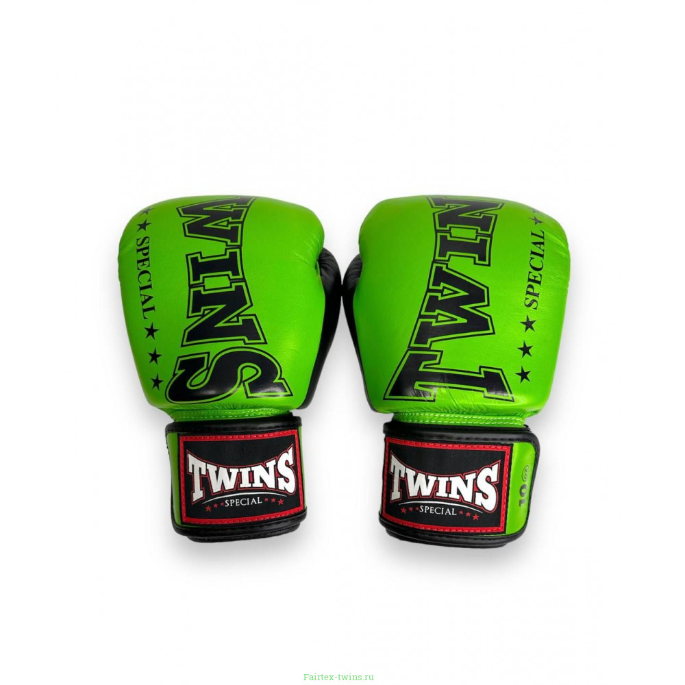 Боксерские перчатки TWINS Special BGVL3-2TA green black 10 oz
