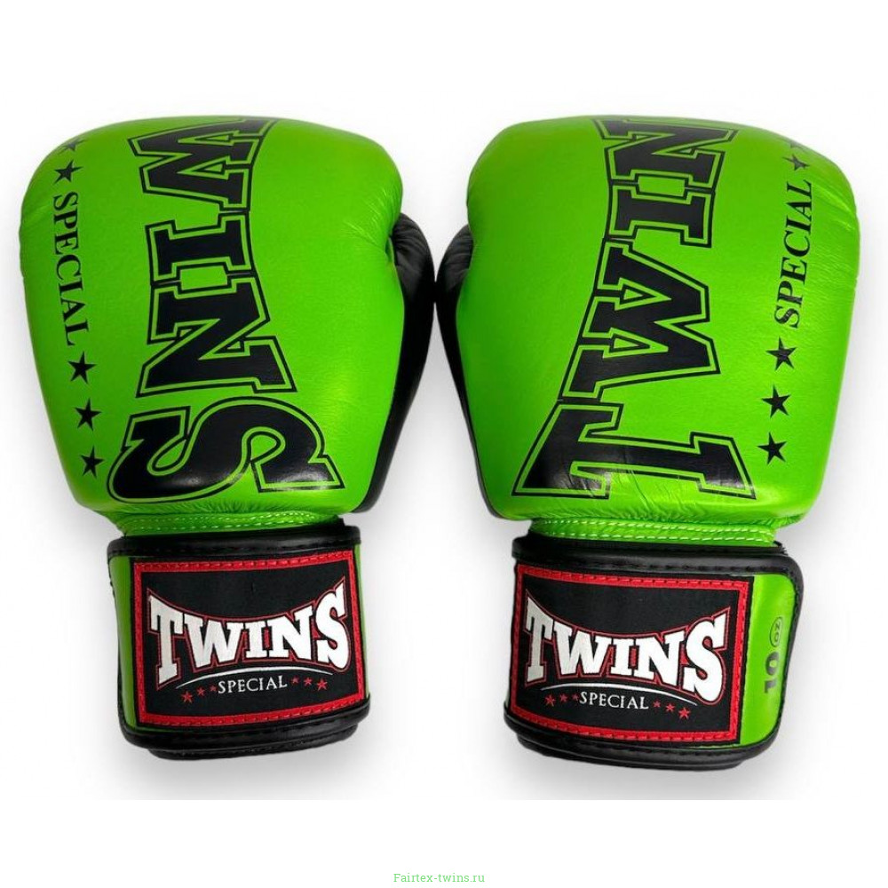 Боксерские перчатки TWINS Special BGVL3-2TA green black 10 oz
