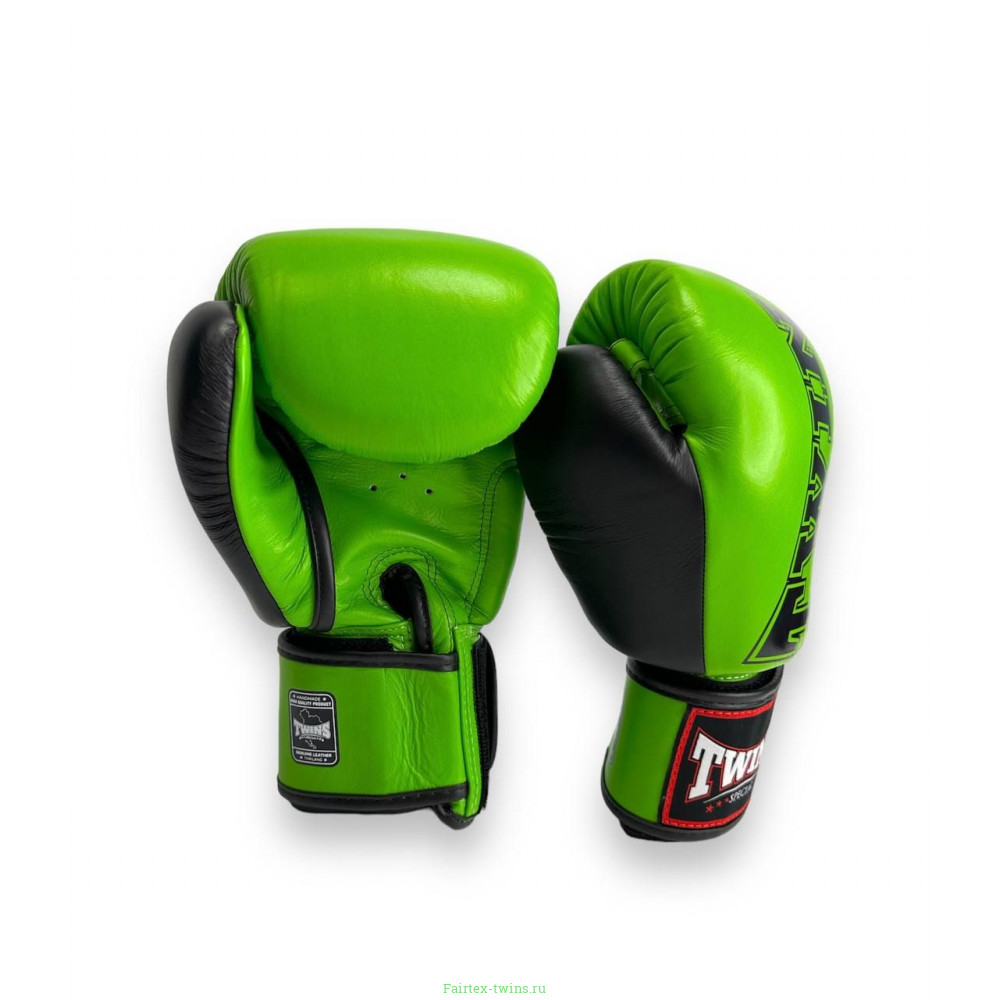 Боксерские перчатки TWINS Special BGVL3-2TA green black 14 oz