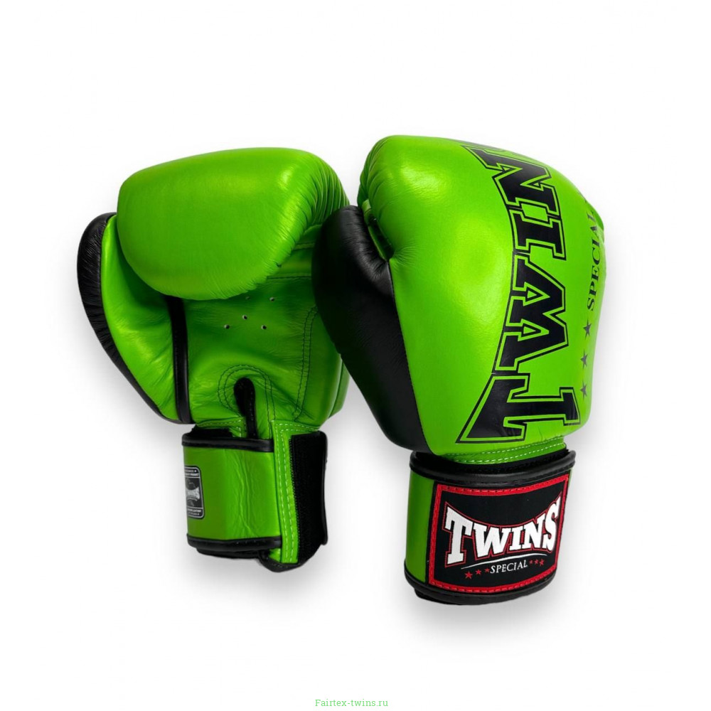 Боксерские перчатки TWINS Special BGVL3-2TA green black 16 oz
