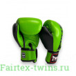 Боксерские перчатки TWINS Special BGVL3-2TA green black 16 oz