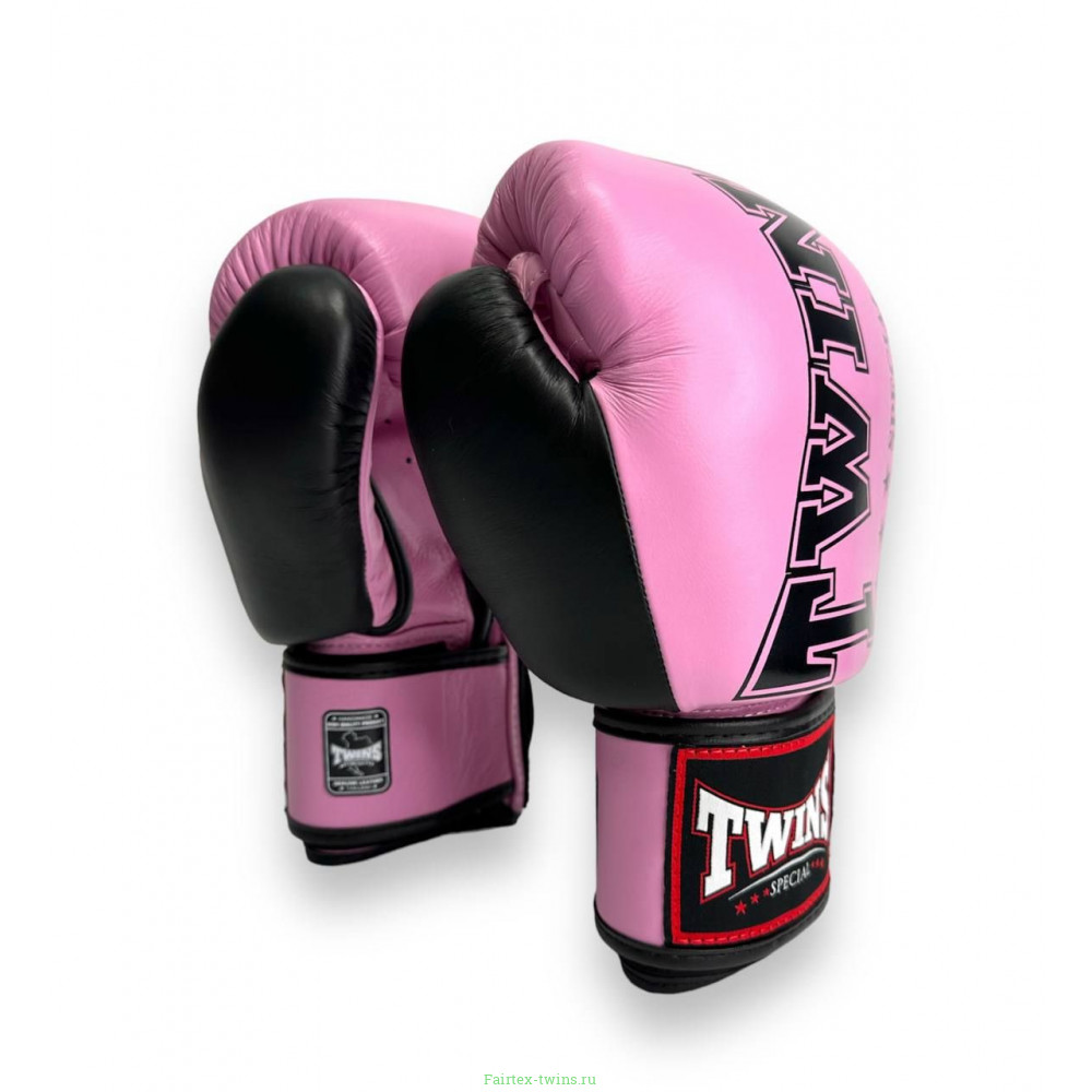 Боксерские перчатки TWINS Special BGVL3-2TA pink black 12 oz