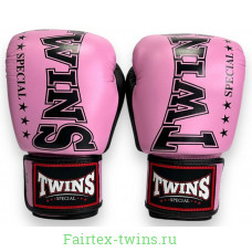 Боксерские перчатки TWINS Special BGVL3-2TA pink black 12 oz