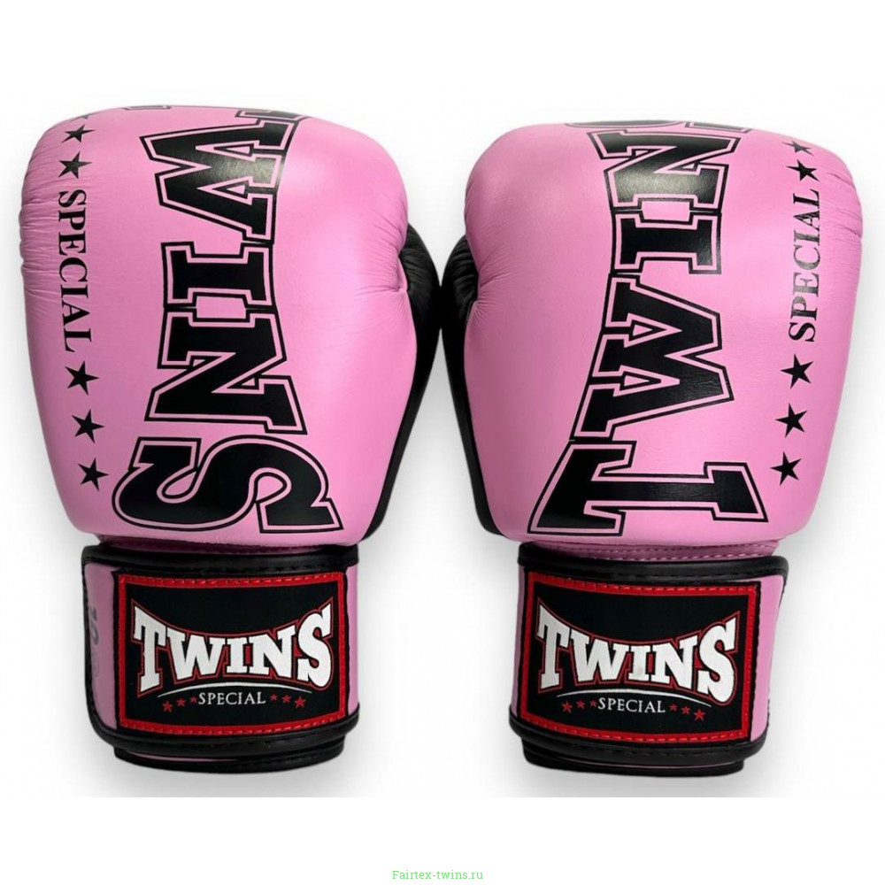 Боксерские перчатки TWINS Special BGVL3-2TA pink black 12 oz