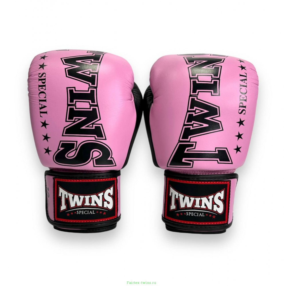 Боксерские перчатки TWINS Special BGVL3-2TA pink black 14 oz