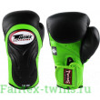 Боксерские перчатки Twins Special BGVL6 green black 10 oz