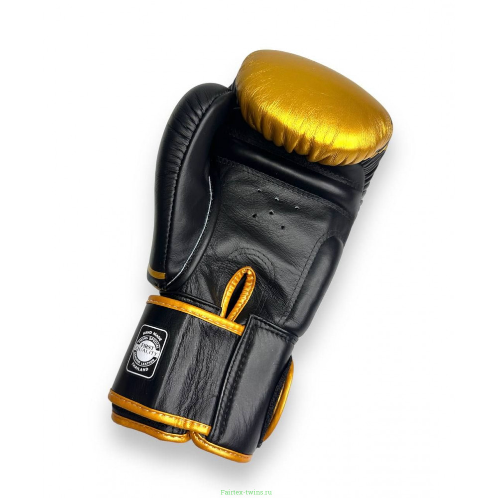Боксерские перчатки Twins Special FBGV-TW4 Gold Black 10 oz