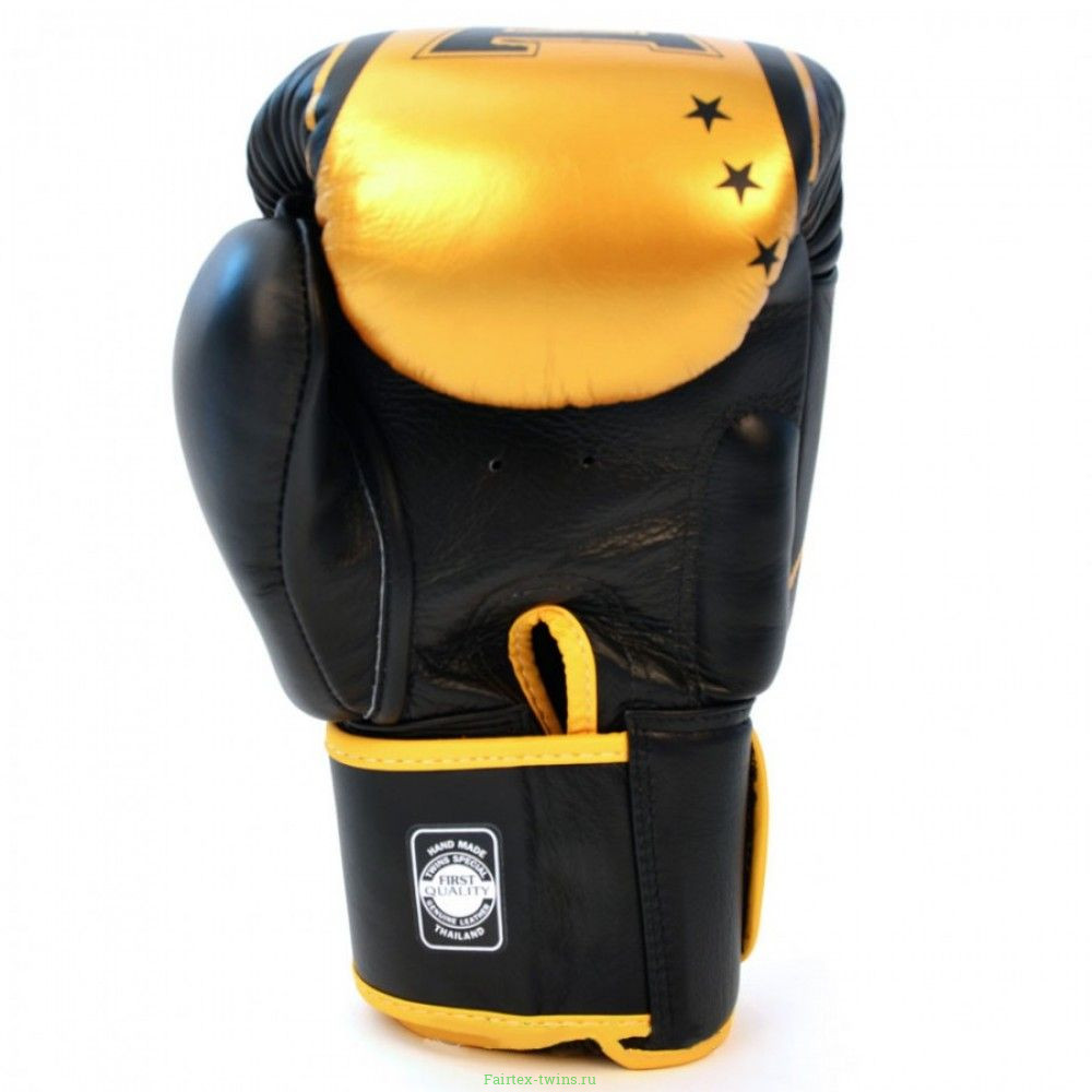 Боксерские перчатки Twins Special FBGV-TW4 Gold Black 10 oz