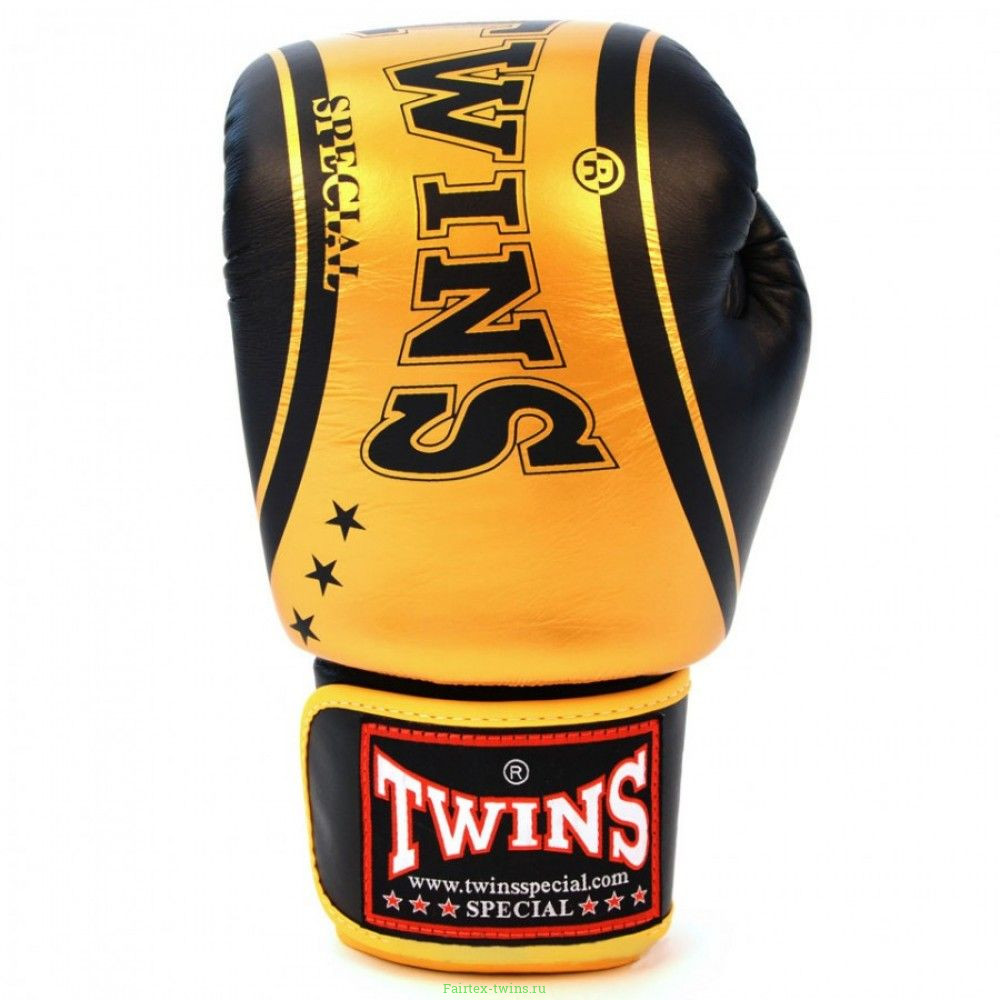 Боксерские перчатки Twins Special FBGV-TW4 Gold Black 16 oz