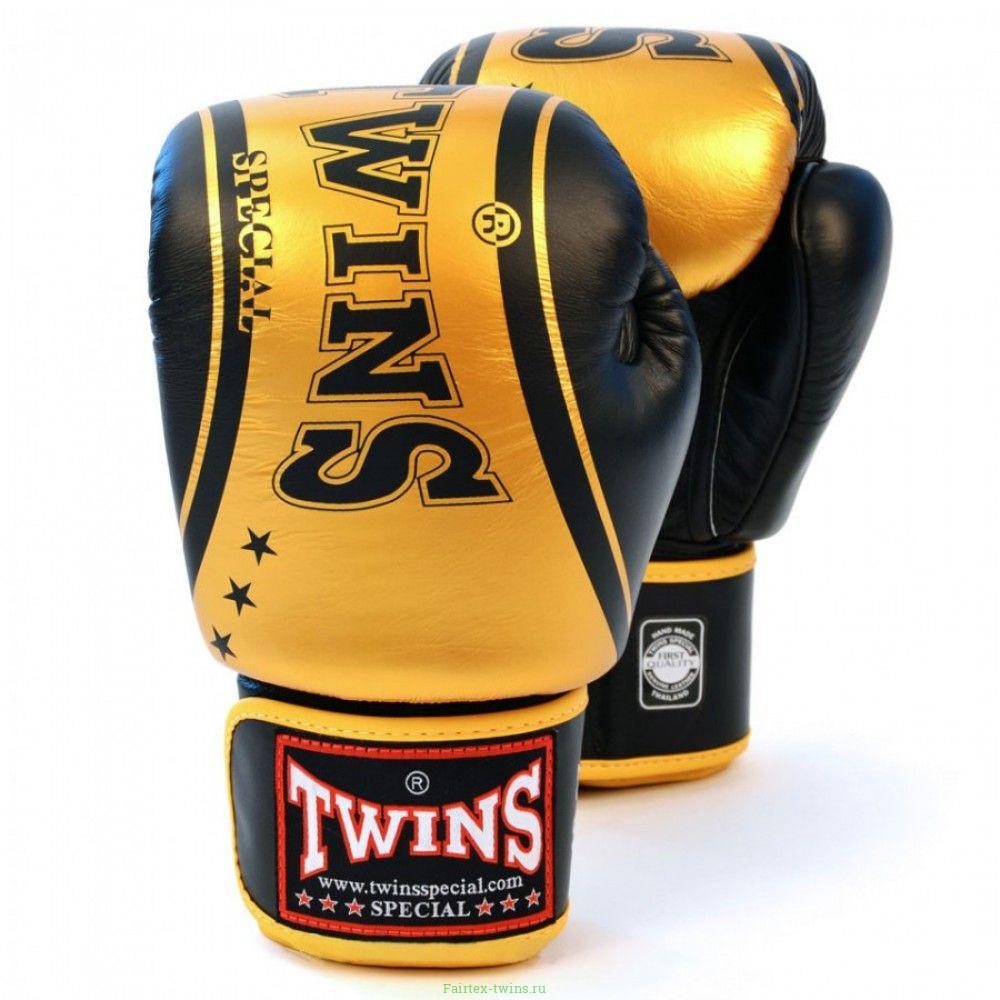 Боксерские перчатки Twins Special FBGV-TW4 Gold Black 16 oz