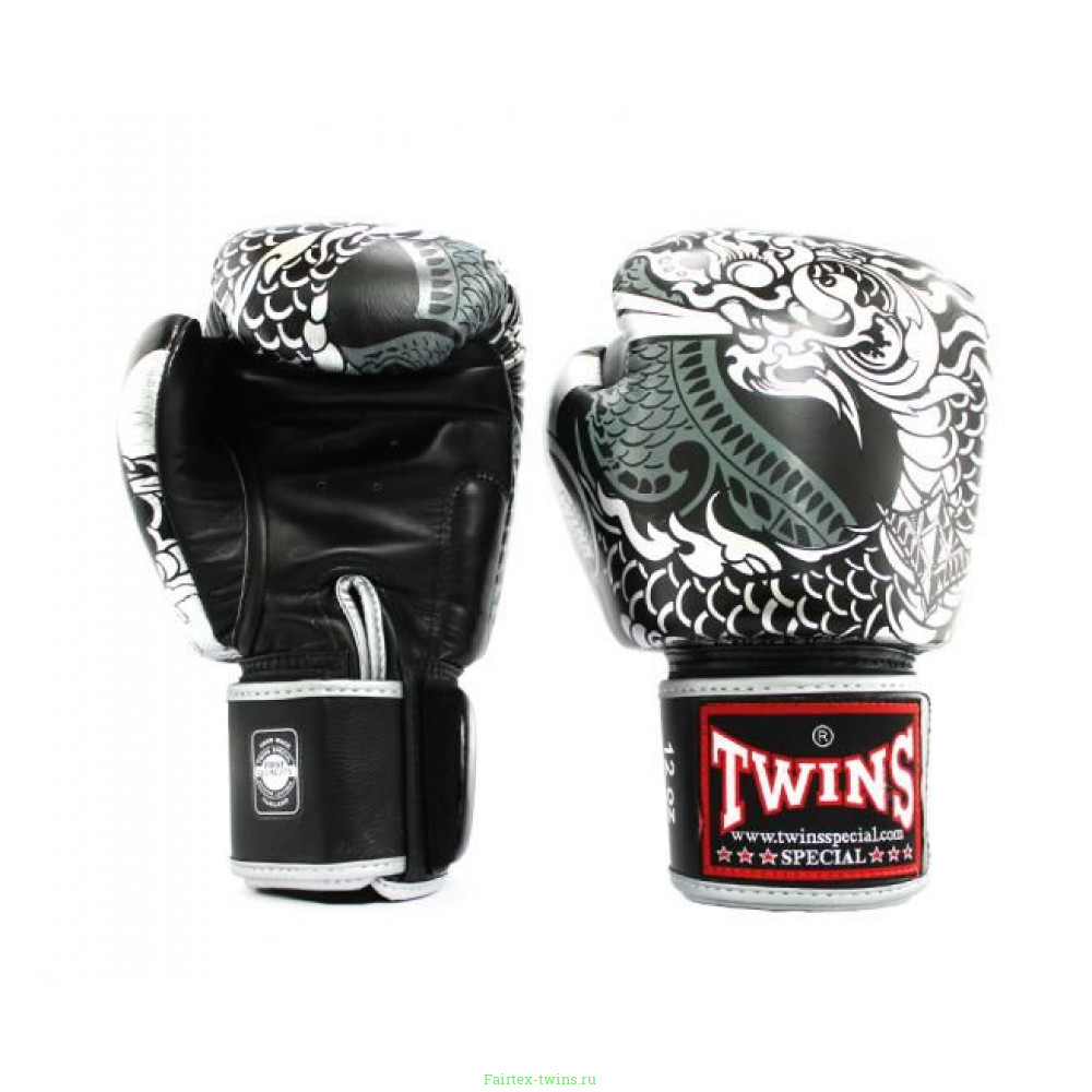 Боксерские перчатки Twins Special FBGVL3-52 Dragon black 12 oz