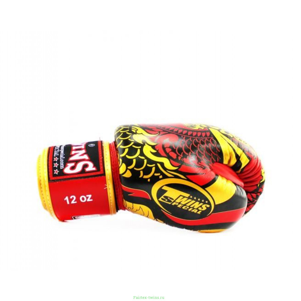 Боксерские перчатки Twins Special FBGVL3-52 Dragon red 14 oz