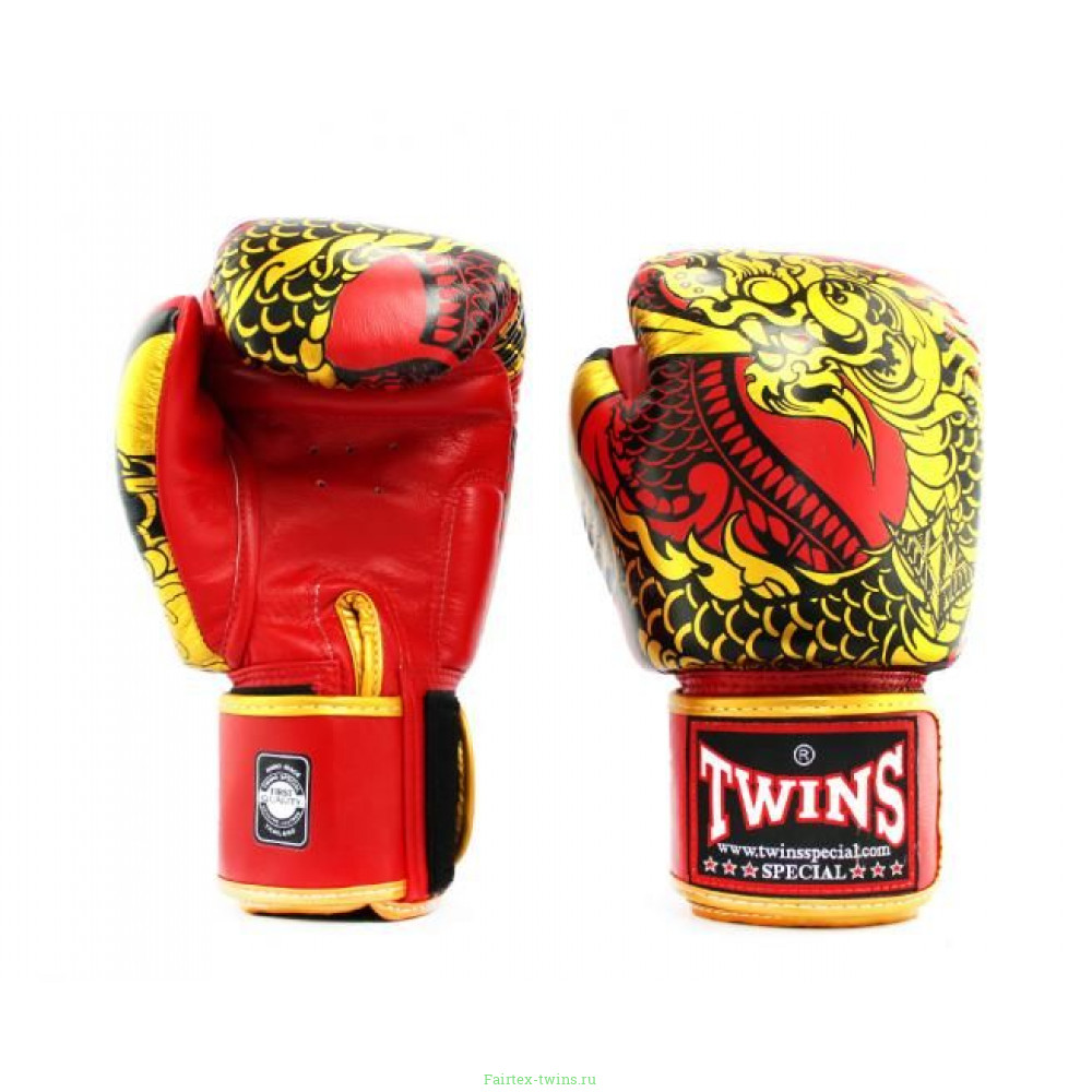 Боксерские перчатки Twins Special FBGVL3-52 Dragon red 14 oz