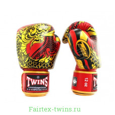 Боксерские перчатки Twins Special FBGVL3-52 Dragon red 14 oz Боксерские перчатки Twins Special FBGVL3-52 Dragon red 14 oz