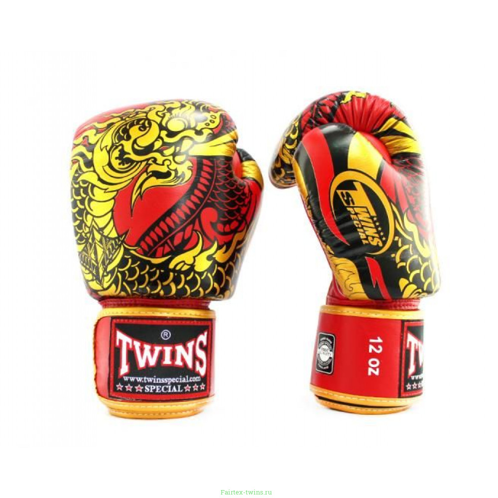 Боксерские перчатки Twins Special FBGVL3-52 Dragon red 14 oz