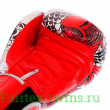 Боксерские перчатки Twins Special FBGVL3-52 Dragon red silver 10 oz
