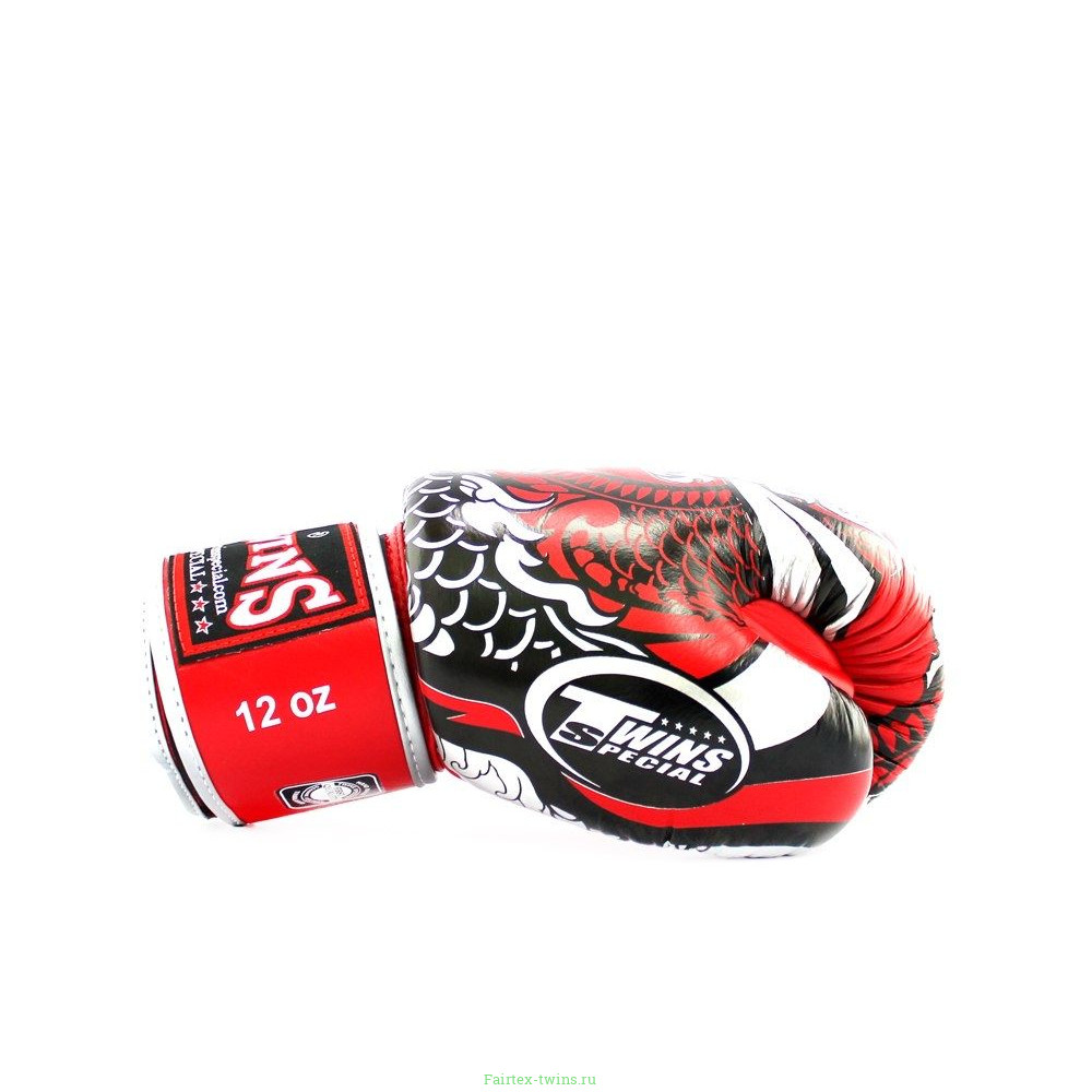 Боксерские перчатки Twins Special FBGVL3-52 Dragon red silver 16 oz