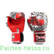 Боксерские перчатки Twins Special FBGVL3-52 Dragon red silver 16 oz