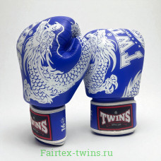 Боксерские перчатки TWINS Special FBGVL3-49 blue-white 12 oz