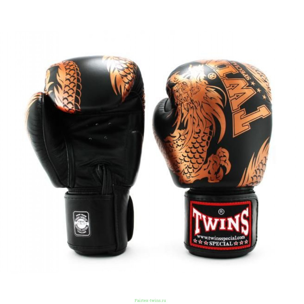 Боксерские перчатки TWINS Special FBGVL3-49 black 14 oz