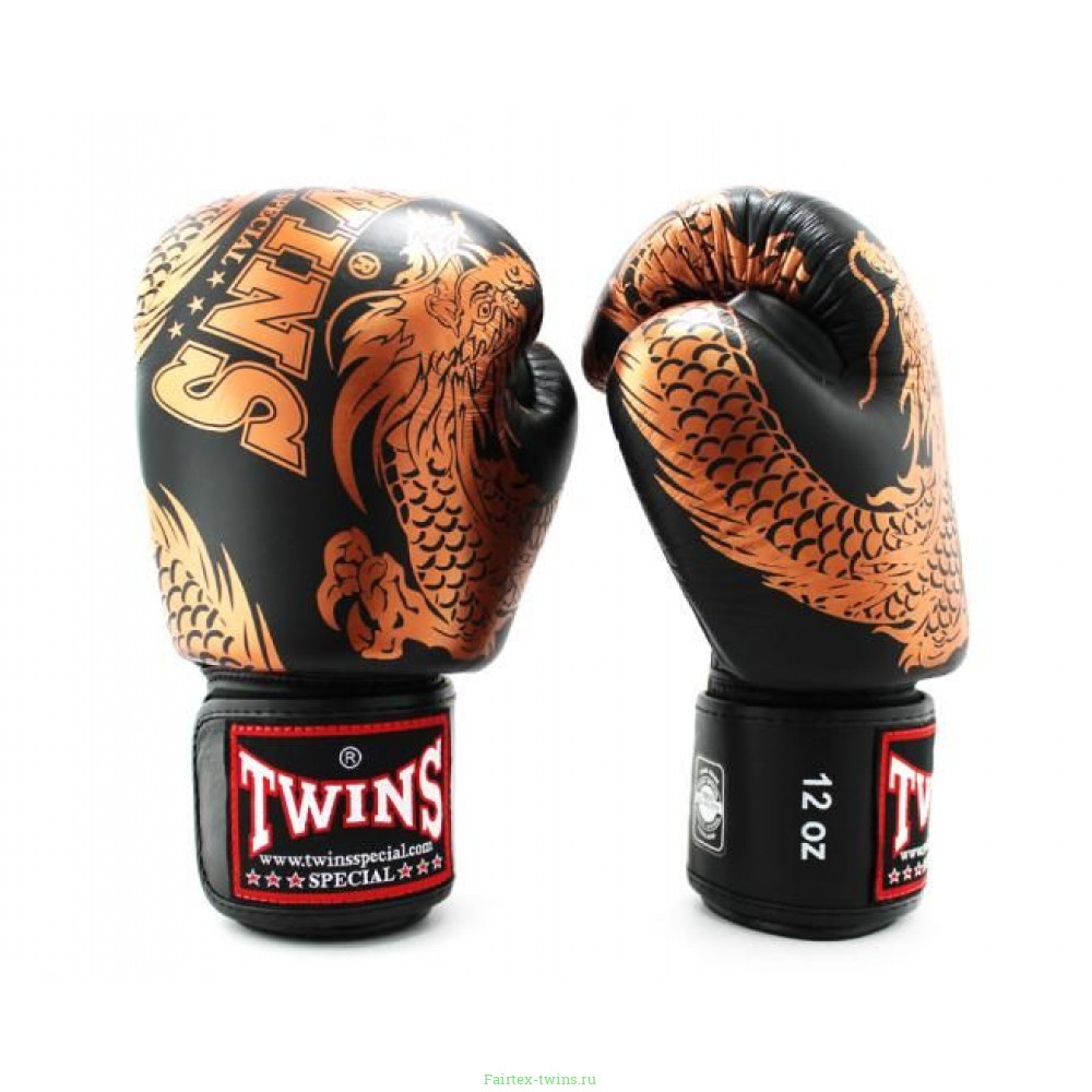 Боксерские перчатки TWINS Special FBGVL3-49 black 14 oz