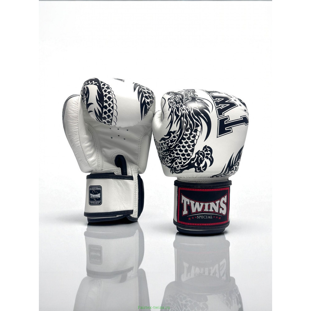 Боксерские перчатки TWINS Special FBGVL3-49 white black 16 oz
