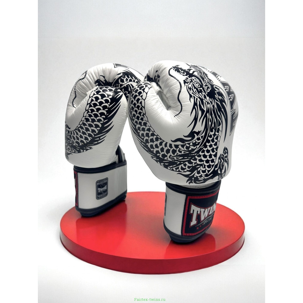 Боксерские перчатки TWINS Special FBGVL3-49 white black 16 oz
