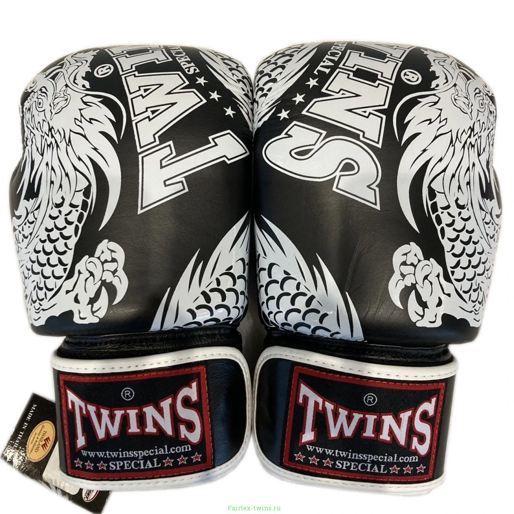 Боксерские перчатки TWINS Special FBGVL3-49 black white 16 oz