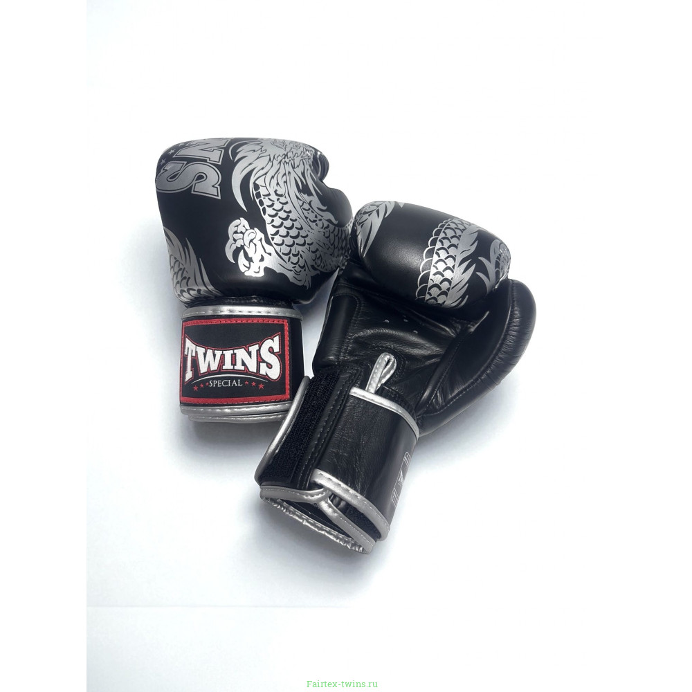 Боксерские перчатки TWINS Special FBGVL3-49 black-silver 10 oz