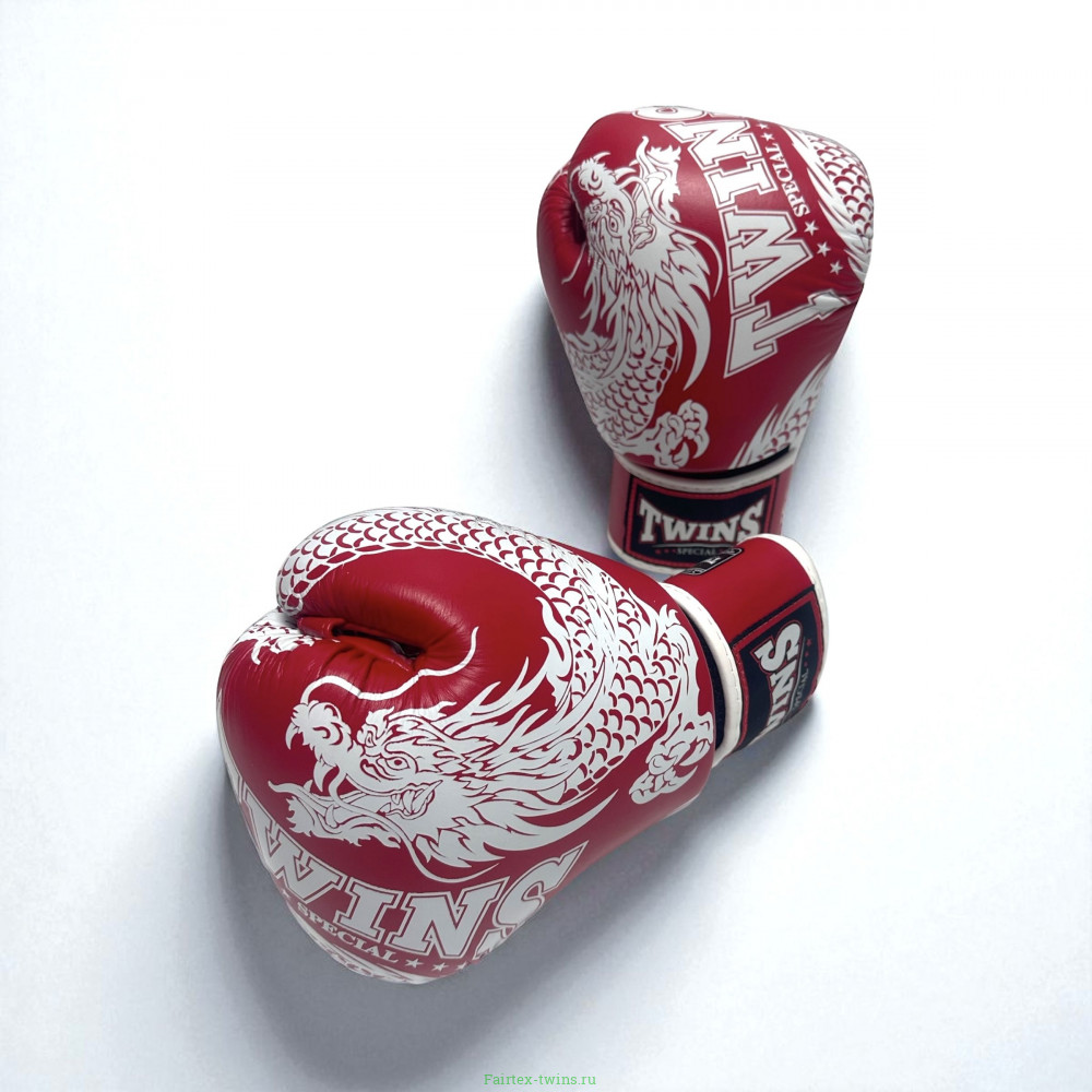 Боксерские перчатки TWINS Special FBGVL3-49 red white 14 oz