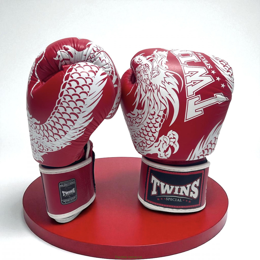 Боксерские перчатки TWINS Special FBGVL3-49 red white 14 oz