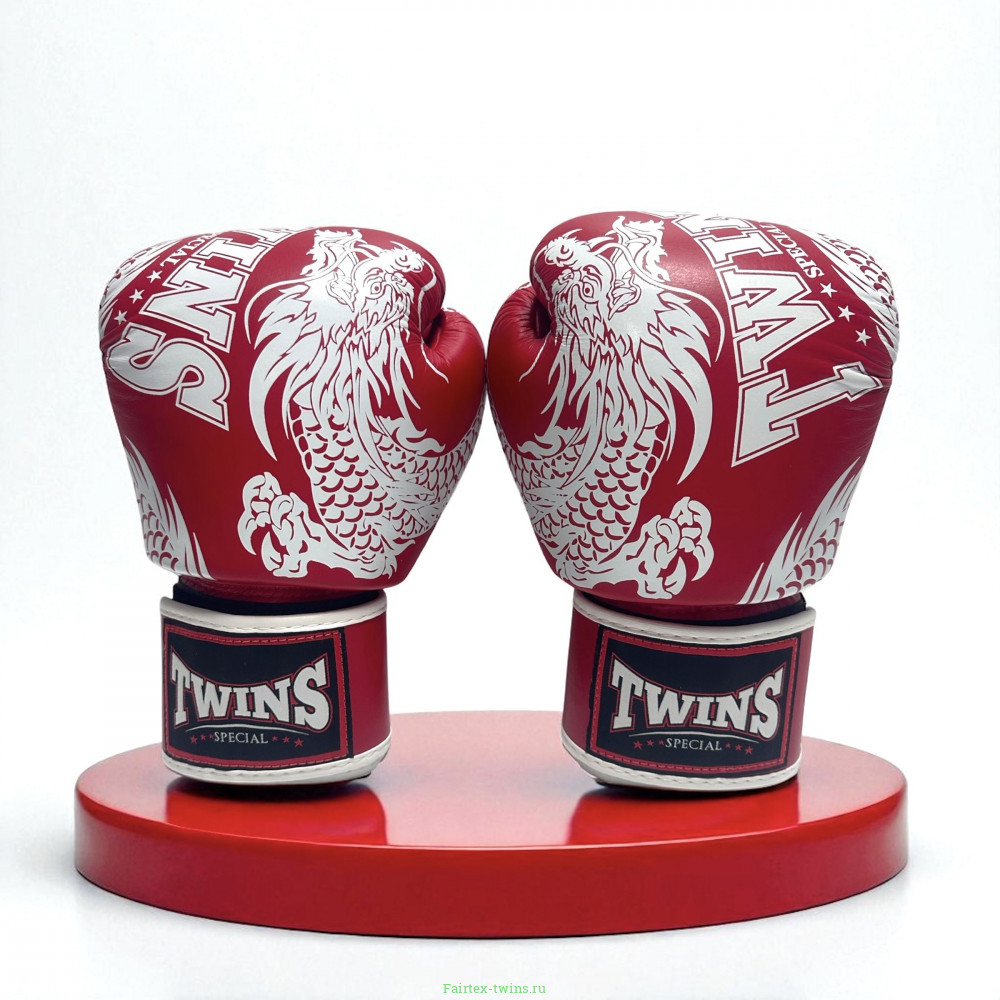 Боксерские перчатки TWINS Special FBGVL3-49 red white 16 oz