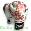 Боксерские перчатки TWINS Special FBGVL3-49 white brown 14 oz