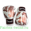 Боксерские перчатки TWINS Special FBGVL3-49 white brown 16 oz