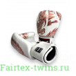 Боксерские перчатки TWINS Special FBGVL3-49 white brown 16 oz