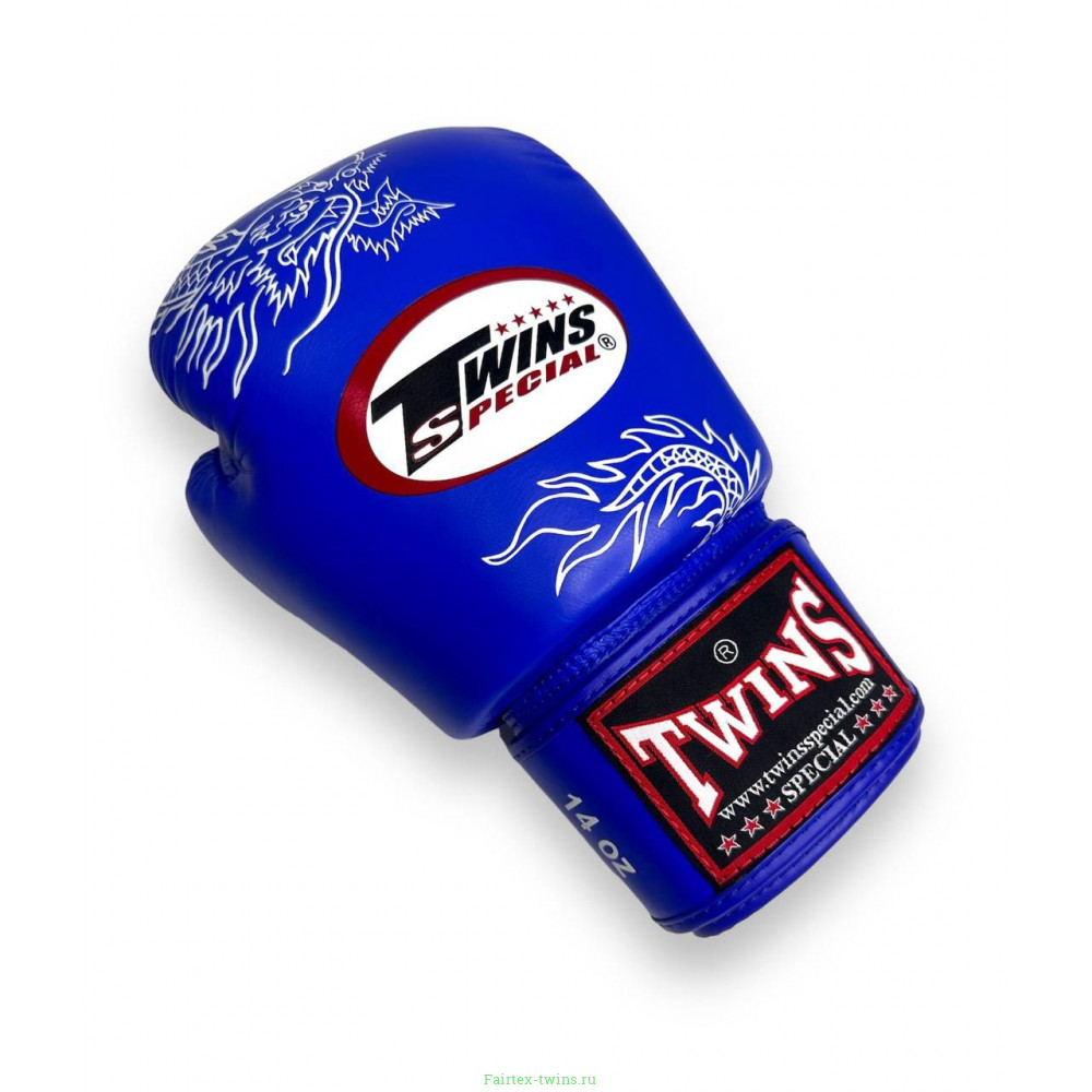 Боксерские перчатки Twins Special FBGVL3-6 blue white 14 oz