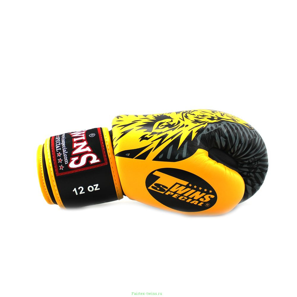 Боксерские перчатки Twins Special FBGVL50 yellow 10 oz