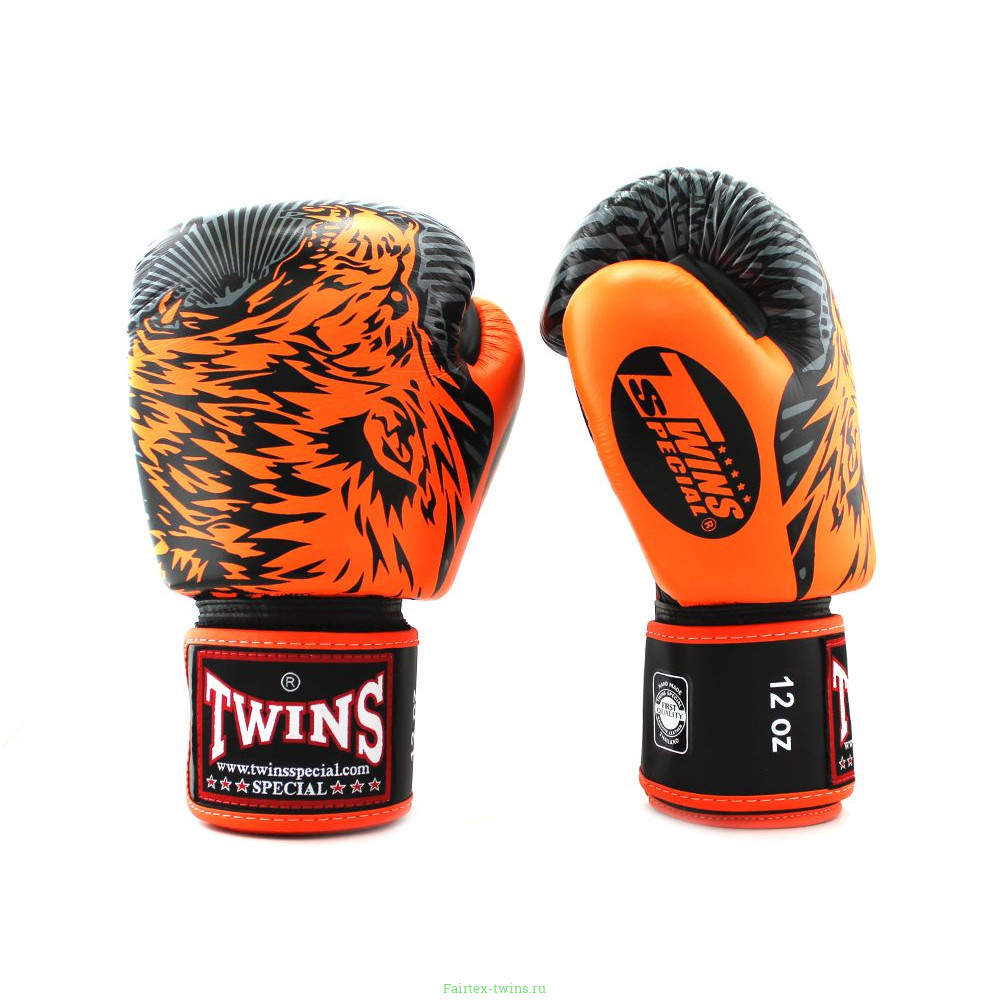 Боксерские перчатки Twins Special FBGVL50 orange 14 oz