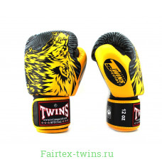 Боксерские перчатки Twins Special FBGVL50 yellow 16 oz