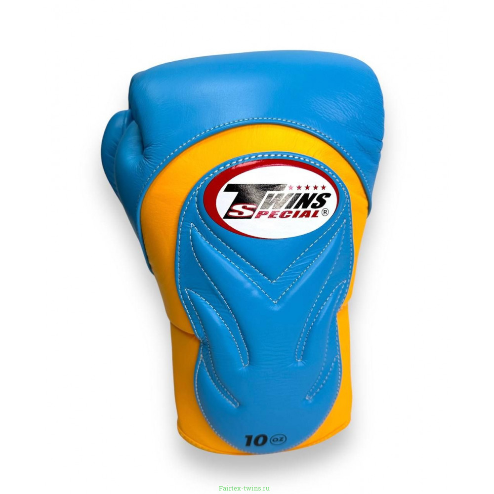 Боксерские ператки Twins Special BGVL6 yellow light blue 10 oz