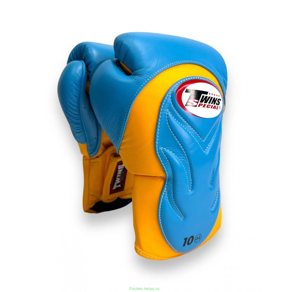 Боксерские ператки Twins Special BGVL6 yellow light blue 12 oz