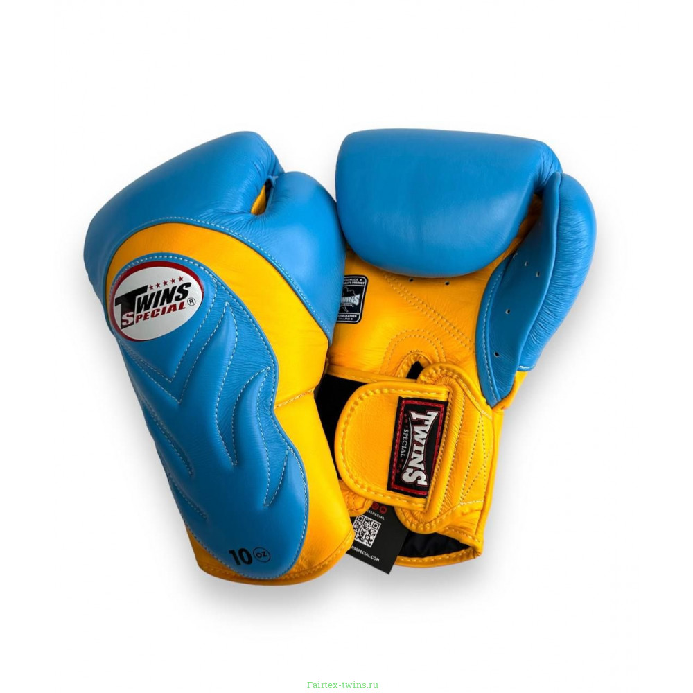 Боксерские ператки Twins Special BGVL6 yellow light blue 12 oz